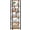 Rustic Brown, variant on 5-Tier Narrow Bookshelf with X-Brace Design, Tall Storage Shelf for Home Office, Living Room, Bathroom - 59.6 Inch