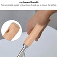 thumbnail image 2 of Herramienta de jardinería: Desmalezador de acero inoxidable con mango de madera, ideal para eliminar malezas en jardines pequeños y césped, resistente y fácil de usar., 2 of 7