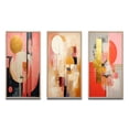 thumbnail image 2 of Designart "Serendipitous Circular Geometric Serenity I" Modern Geometric Framed Wall Art Set Of 3 - Gold Abstract Frame Gallery Wall Set For Home Decor, 2 of 6