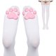 FreeNFond Cat Paw Pad Socks Thigh High Socks Pink Cute 3D Kitten Claw Stockings for Women Girls Cosplay (White, H) in Kenya | Leg Warmers & Hosiery