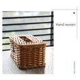 thumbnail image 4 of Ywmsfl Easy Install Tissue Box Imitation Rattan Woven Rectangular Living Room Paper Towel Holder Napkin Dispenser, 4 of 11