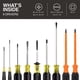 thumbnail image 2 of Juego de destornilladores Klein Tools 85850 con aislamiento de 9 piezas, 2 of 7