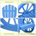 thumbnail image 6 of Outsunny Adirondack Rocking Chair with Slatted Design, Blue, 6 of 9