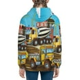 thumbnail image 6 of Sikiie Different Construction Site Vehicles Zip Up Hoodie Teenage, hoodies for Teenage, Zipper Sweatshirt Jacket for Daily, Traveling-Medium, 6 of 6