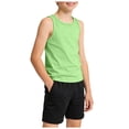 thumbnail image 4 of VUHXZWAF Boys Tank Tops Soft Sleeveless Shirt Casual Crewneck Loose Tees Summer Clothes Size 11-12 Years, 4 of 4