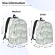 thumbnail image 2 of Balery White Birds Mochila Clásica Impresa Básica para Viaje, Mochila Escolar Resistente al Agua, Mochila de Lona con Correas Ajustables-Small, 2 of 5