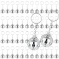 thumbnail image 1 of Llavero con forma de bola de discoteca con espejo Sasylvia, 3 cm, a granel, 50 unidades, plata, 1 of 8