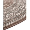 thumbnail image 6 of Unique Loom Williamsburg Collection Area Rug - Allover (8' Round Brown/Beige), 6 of 7