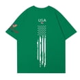 thumbnail image 4 of Women's 250th Anniversary USA Shirt Patriotic American Flag Graphic Tee 4th of July Independence Day Top, 4 of 5