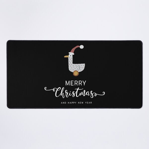 NUEVA Feliz Navidad - Tapete de escritorio Ducktastic Holiday Wishes