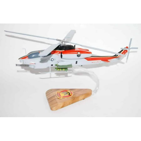 HMLAT-303 Atlas AH-1 Model,Bell Helicopter,Cobra,Mahogany Scale Model