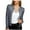 Gray, variant on Ecqkame Womens Cardigan Clearance Fashion Women Open Front Sequin Jacket Long Sleeve Short Blazer Casual Coat Tops Blue XXXL