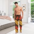 thumbnail image 7 of Autumn Leaves Pattern Ghost Pajama Pants, Men's Lounge Pants Light with Drawstring and Pockets, Christmas New Year Birthday Father's Day Gifts, 7 of 7