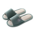 thumbnail image 3 of Zapatillas de lino para las cuatro estaciones, lindas zapatillas de piso para amantes del algodón y lino, antideslizantes y absorbentes del sudor para otoño e invierno para mujer, 3 of 6