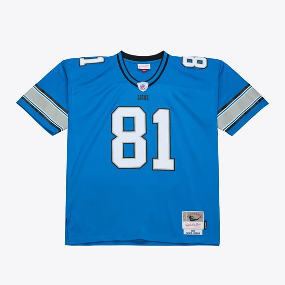 Men's Mitchell & Ness Calvin Johnson Blue Detroit Lions 2007 Legacy Replica Jersey