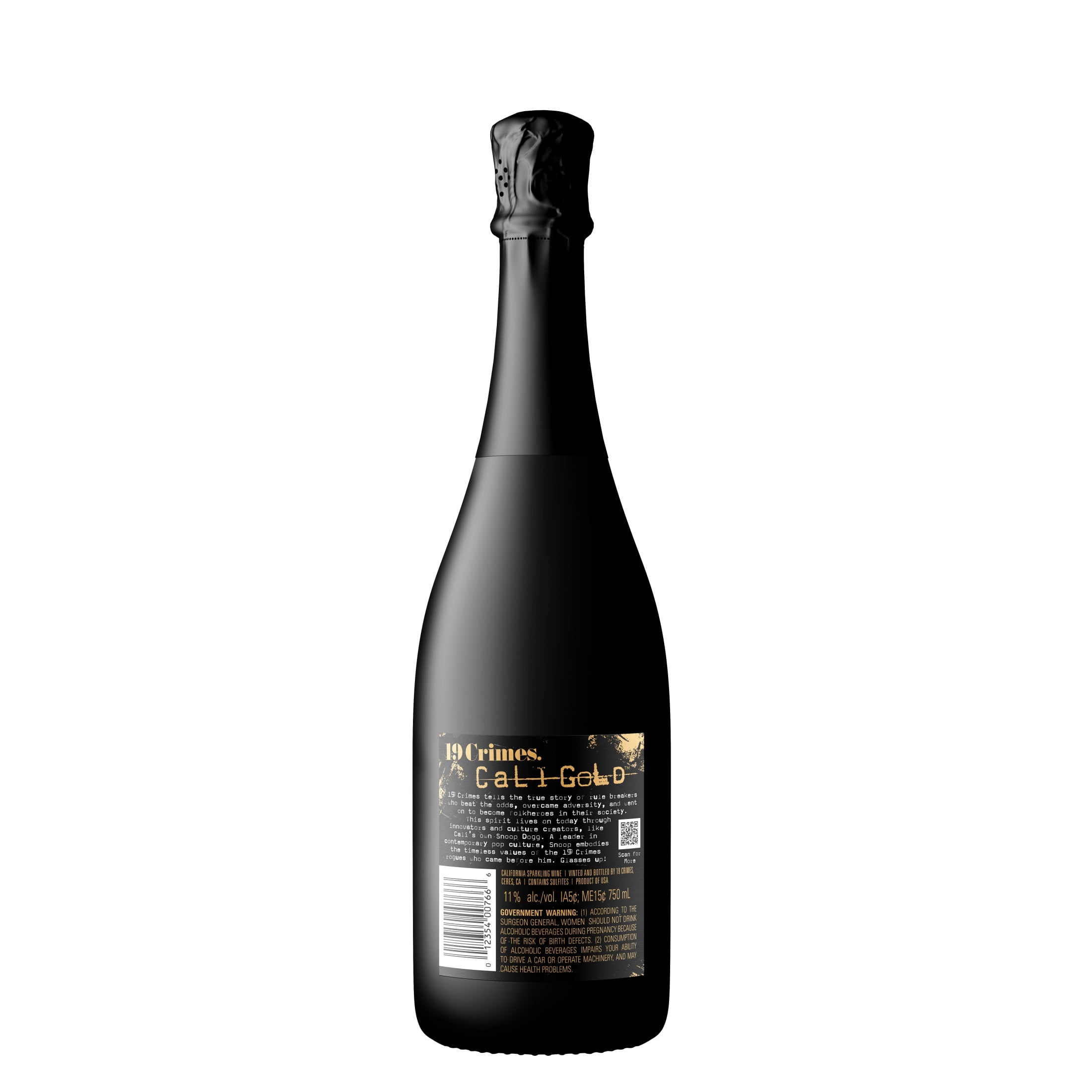 19 Crimes Snoop Dogg Cali Gold Sparkling White Wine, 750ml 19 Crimes Snoop Dogg Cali Gold Sparkling White Wine, 750ml