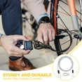 thumbnail image 4 of Cable de Seguridad Uxcell Trenzado de Acero Inoxidable Recubierto de PVC con Doble Lazo para Equipaje de Viaje Candado de Bicicleta Transparente 8 ft x 3/16"(4mm), 4 of 7