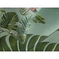 thumbnail image 4 of Ambesonne Sage Green Quilted Bedspread Set 3 Pcs, Jade Tone Exotic Leaves, Queen Size, Cadet Blue Teal Salmon, 4 of 4
