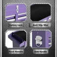 thumbnail image 6 of SOLAURA 5-Drawer Rolling Tool Chest with Detachable Top Box, Metal Tool Box with Wheels, Lockable Storage Cabinet for Warehouse, Garage, Workshop, Barbershop, Purple, 6 of 9