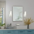 thumbnail image 2 of Weston 1 - Light Polished Nickel Contemporary / Modern Incandescent Steel Wall Sconce, 2 of 10