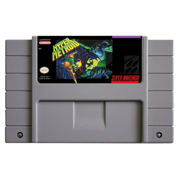 SNES Games Cartridge Hyper Metroid