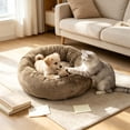 thumbnail image 4 of Cat Beds for Indoor Cats Thickened & Washable Removable Cover Extra Soft Bottom for Bedroom Living Room Indoor Cats Small Dogs by MPOISVA, 4 of 6