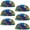 Multicolored, variant on PhooArto 6 Pcs Cup Drawer Pulls, Fish Coral Starfish Sea Pattern Shell Shape Handles Cabinet Knobs for Dresser Cupboard Closet Wardrobe with Screws