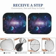 thumbnail image 6 of Naloa Planets Stars And Galaxies1 Print 2-Piece Windshield Sunshade,Foldable Car Front Window Sun Shades,for Most Sedans SUV Truck-Large, 6 of 6