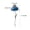 A-Blue, variant on Attract Wild Nature Your Courtyard with Floral Bird Feeder, Vintage Iron Waterer | Ground Mounted Ornament (25.6x9.4 Inch Iron) for Outdoor Garden Wildlife Observation