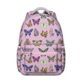 thumbnail image 1 of Butterfly Student Backpack Cute Colorful Butterflies Floral School Bag Pattern Aesthetic Artistic for Student, 1 of 5