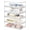 5pack Wide, variant on PETGLE 6 Pack Stackable Storage Drawers Clear Acrylic Organizer Makeup Bathroom Organizer and Storage Bins for Beauty Supplies,Ideal for Vanity, Bathroom,Pantry Organization