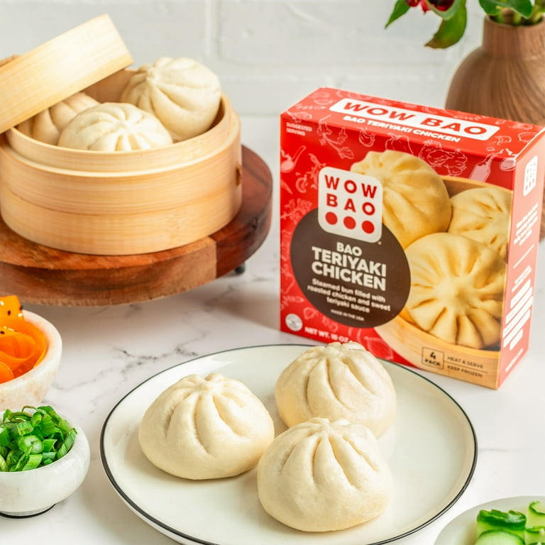 Wow Bao Teriyaki Chicken Bao, 4 Pack, Frozen