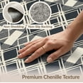 thumbnail image 6 of ODIKA 8'x10' Washable Area Rug Non-Shedding, Easy Care, Modern Farmhouse Grid Layout Evenly Spaced Geometric Diamond Accents for King Size Bedroom Under Bed, Master Suite, 6 of 7