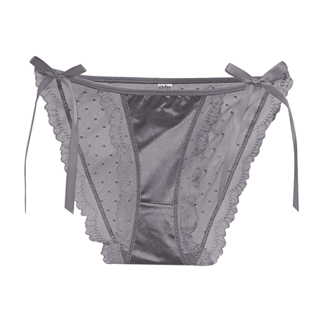 Fulorrnie Underwear for Women Seamless Thong Comfort No Show Panty Cute Cheeky Waistband Panties  Grey  M