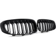 thumbnail image 5 of Applicable to Front Bumper Kidney Grille Grill Compatible For BMW F34 3-Series GT 12-18 Gloss Black Pair Grilles, 5 of 7