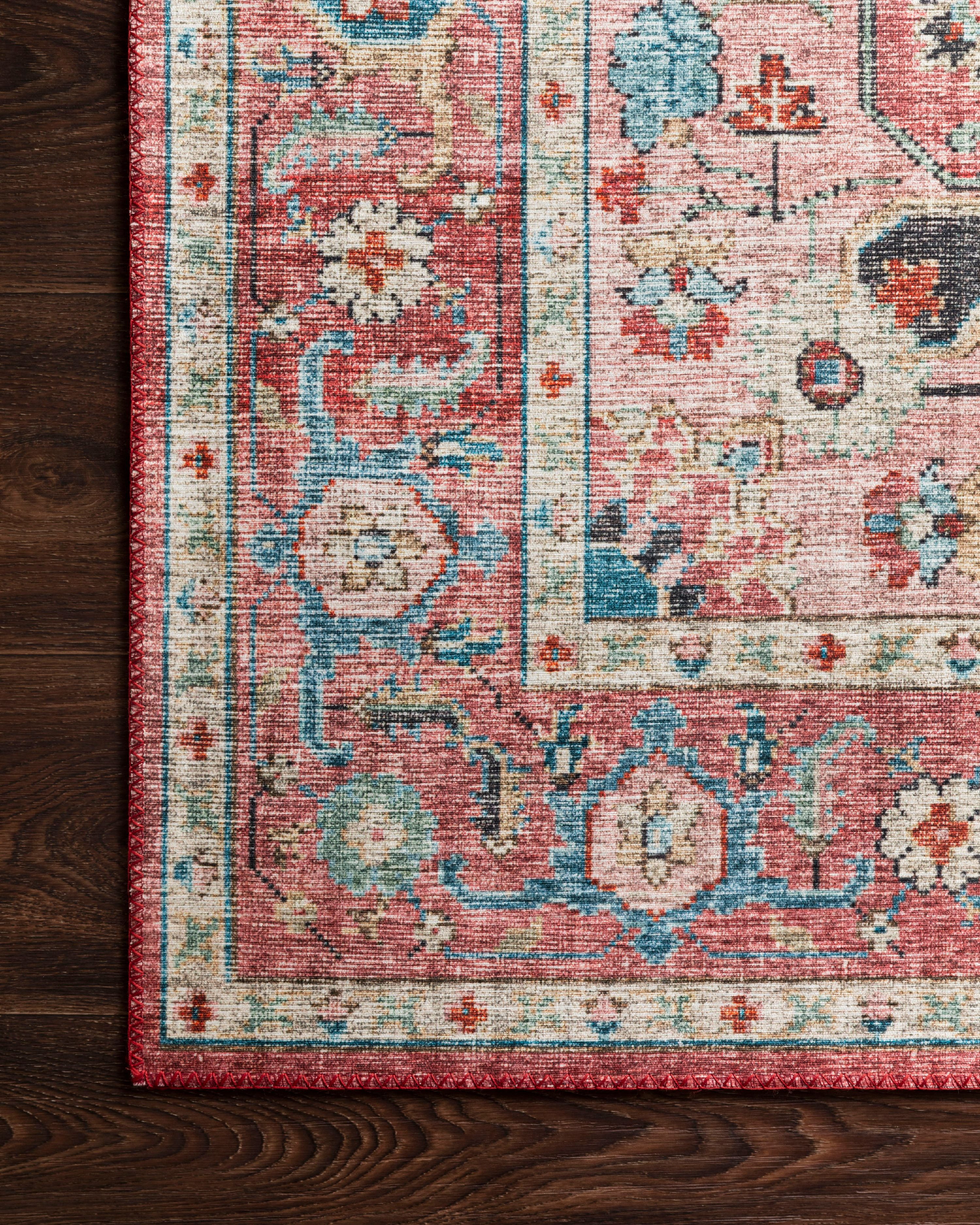 Loloi Skye Oriental Brick / Ocean Area Rug