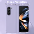 thumbnail image 2 of Compatible Samsung Galaxy Z Fold 5 Case {Hinge Protector},Luxury Ultra Thin Lightweight Hard PC Bumper Anti-Fall Shockproof Protection Hinge Case for Samsung Galaxy Z Fold 5 5G Phone Case Purple, 2 of 14