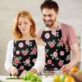 thumbnail image 3 of Pioneer Flower Floral Print Pattern Apron for Women and Men, Cotton Linen Waterproof with Pockets, Adjustable, 33x27 Inch for Kitchen, Gardening, BBQ, Salon, 3 of 6