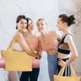 thumbnail image 2 of Yoga Mat Storage Bag Canvas Yoga Mat Carrier Pilates Mat Shoulder Bag for Office Workout, 2 of 8