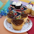 thumbnail image 4 of Rustic Distressed Ohio State Flag Heart Love Cupcake Picks Toppers Decoration Set of 6, 4 of 6