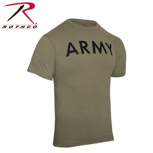 Rothco AR 670-1 T-Shirt d'Entraînement Physique de l'Armée Brune Coyote