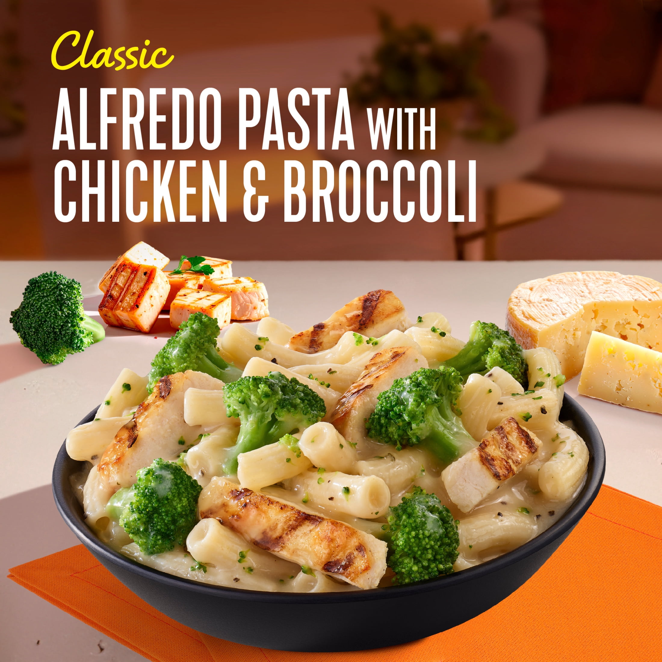 Lean Cuisine Chicken Alfredo Pasta with Broccoli Microwave Meals for Lunch or Dinner, 10 oz (Frozen)