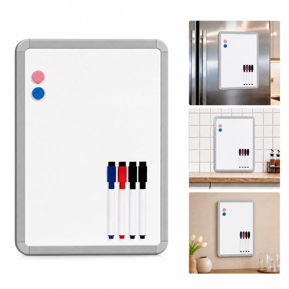 Compact Mini Dry Erase Whiteboard, Small White Board Perfect for Fridge and Locker Display