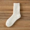 thumbnail image 2 of Uooqdmx Warm Socks for Women Winter, Soft Socks, Fleece Lined Socks, Thermal Winter Socks, Thick Crew Socks Women, White One Size, 2 of 3