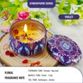 thumbnail image 6 of Moroccan Scented Candle Gift Set – 4 Aromatherapy Candles with Decorative Tins & Gift Box – Vanilla, Violet, Gardenia, Goji Tarocco Blood Orange – Home Fragrance & Gift for Women, 6 of 6