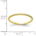 thumbnail image 5 of Avariah Diamonds Solid 10K Yellow Gold 1.4mm Beaded Stackable Band Size 6.5 - Ring Size 6.5, 5 of 8