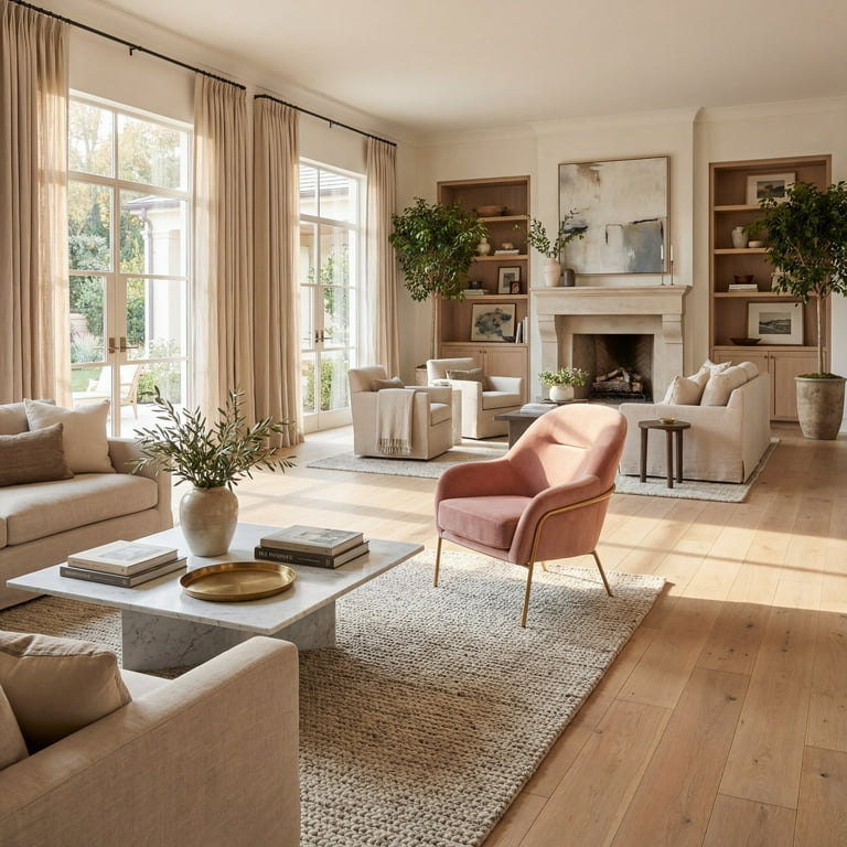 Poltrona sedia classico contemporaneo in velluto rosa con gambe legno