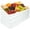 Clear, variant on Plastic Serving Trays - Serving Platters Rectangle 9X13 Disposable Party Dish 4 Black Trays