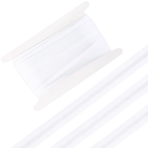 11 Yards 1" Wide Bias Tape Single Fold Bias Binding White Cotton Tape DIY