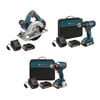 Bosch 18V Circular Saw, Drill Driver, and Impact Driver (Certified Refurbished)